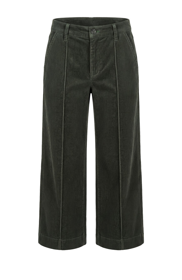 mid-rise crop wide leg w/ pintuck -27" ins