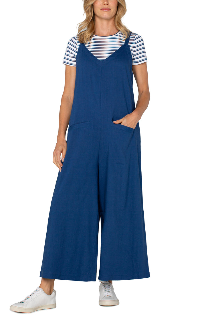 Wide Leg Crop Jumpsuit