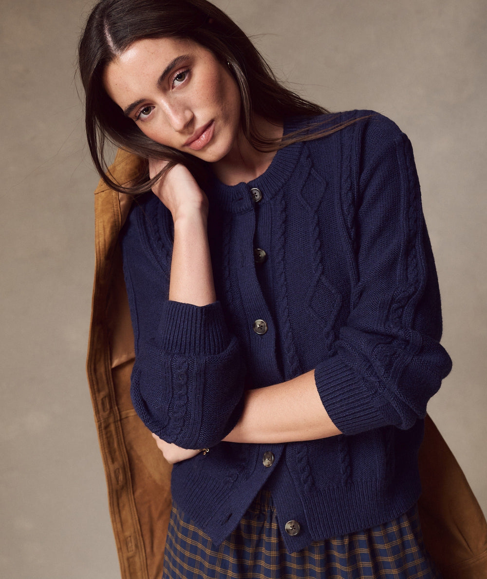 Everly Cable Knit Cardigan