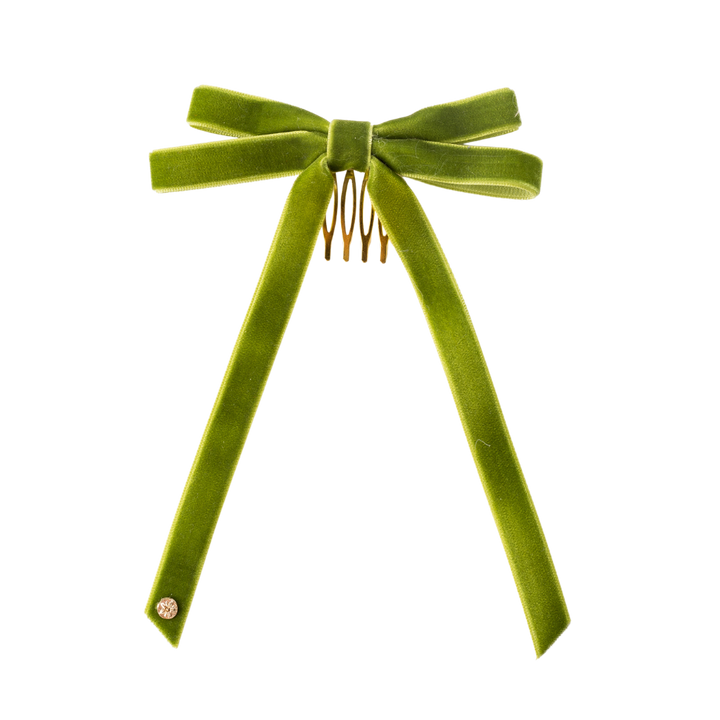 Viola Double Bow Comb - Green