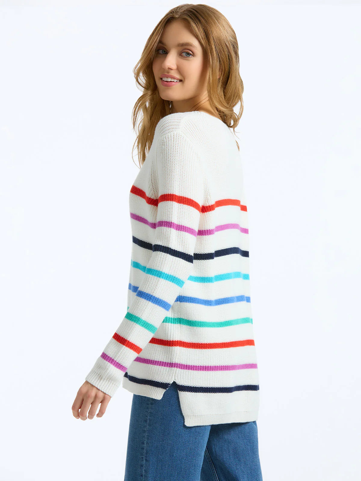 The Emma: Stripe Crewneck Sweater